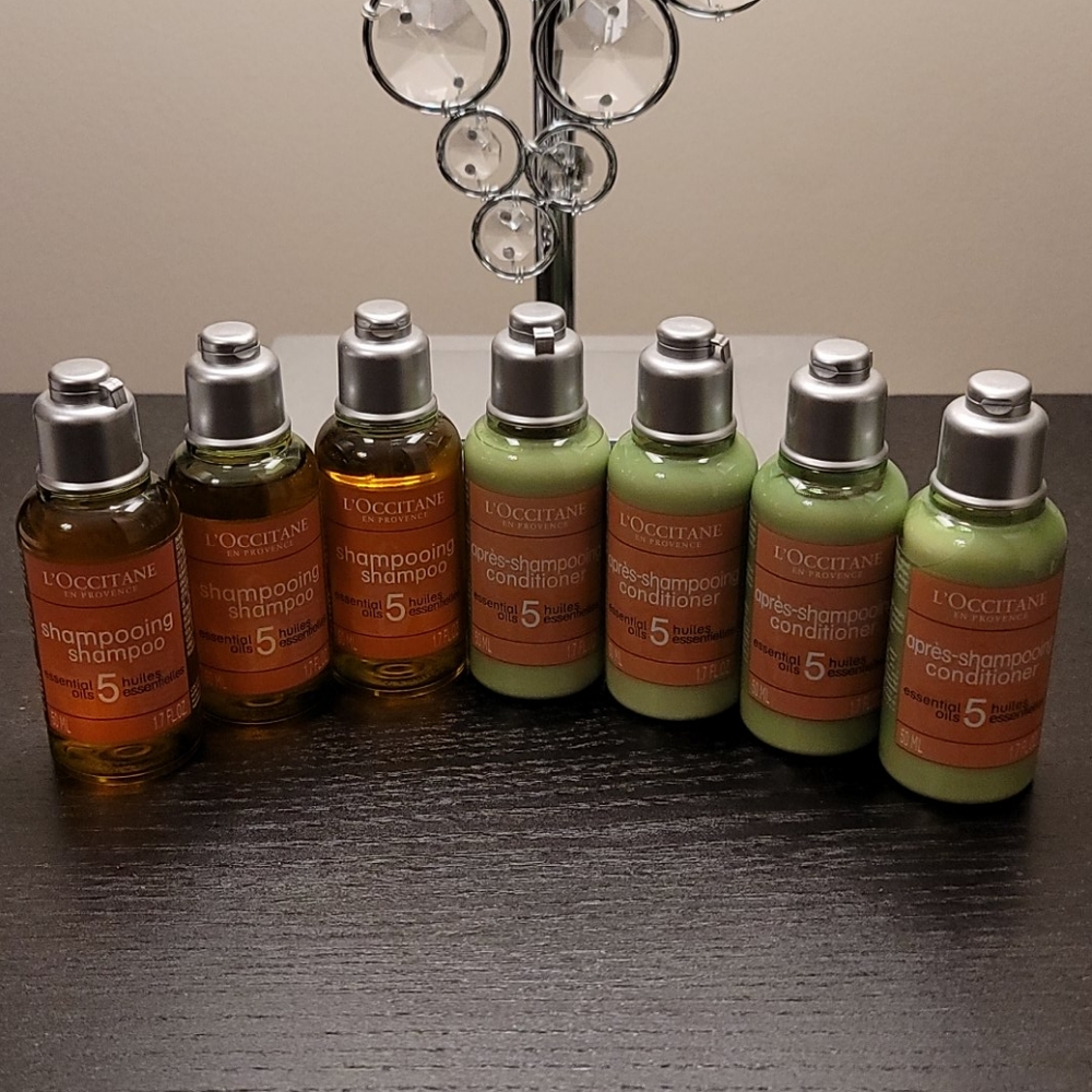 7 Piece L'Occitane Shampoo and Conditioner Set